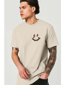 UnitedKind Nautical Flags, T-Shirt σε εκρού χρώμα