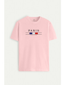 UnitedKind Paris La Vie, T-Shirt σε ροζ χρώμα
