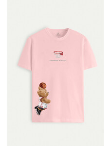 UnitedKind Champion Mindset Teddy, T-Shirt σε ροζ χρώμα