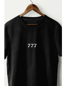 UnitedKind Lucky Number Seven, T-Shirt σε μαύρο χρώμα