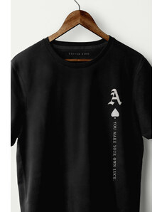 UnitedKind Lucky Ace Of Spades, T-Shirt σε μαύρο χρώμα