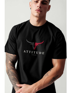 UnitedKind Goat Attitude, T-Shirt σε μαύρο χρώμα