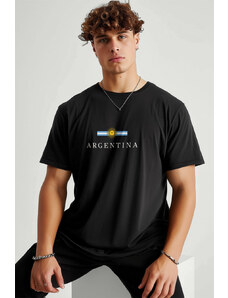 UnitedKind Argentinian Sun, T-Shirt σε μαύρο χρώμα