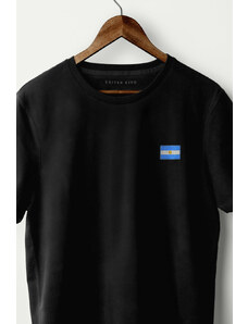 UnitedKind Argentina Flag, T-Shirt σε μαύρο χρώμα