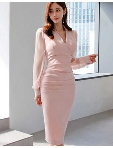 Creative Φόρεμα - κώδ. 00760 - 2 - ανοιχτό ροζ