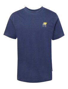 new balance Μπλουζάκι ναυτικό μπλε / λάιμ / κίτρινο λεμονιού / λευκό