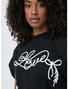 Βαμβακερό μπλουζάκι Pinko γυναικείο, χρώμα: μαύρο, 103138 A1XD