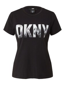 DKNY Μπλουζάκι 'SKYLINE' μαύρο / λευκό