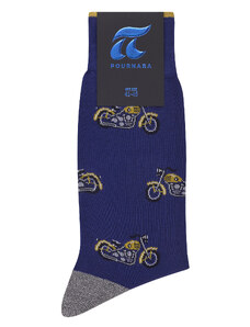 Pournara Ανδρικές Κάλτσες One Size Χωρίς Ραφές 3701-03 Μπλε