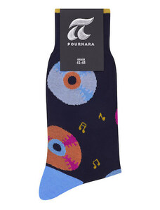 Pournara Ανδρικές Κάλτσες One Size Χωρίς Ραφές 3704-1 Μπλε