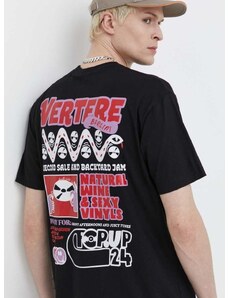 Βαμβακερό μπλουζάκι Vertere Berlin χρώμα: μαύρο, VER T225