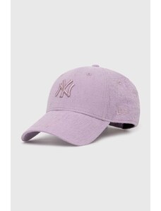 Καπέλο New Era χρώμα: μοβ, LOS ANGELES DODGERS
