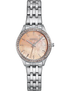 GREGIO Supernova Crystals - GR520011 Silver case with Stainless Steel Bracelet