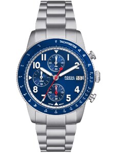 Fossil Sport Tourer Chronograph - FS6047, Silver case with Stainless Steel Bracelet