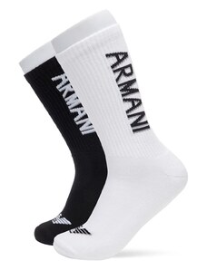 Emporio Armani Ανδρικές Κάλτσες Full Logo - 2 Ζεύγη