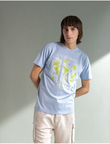 Splendid Ανδρικό κοντομάνικο t-shirt με τύπωμα "CALIFORNIA" Sky Blue