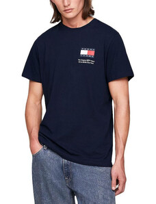 TOMMY HILFIGER Tommy Jeans ανδρικό βαμβακερό t-shirt μπλε DM0DM18263-C1G