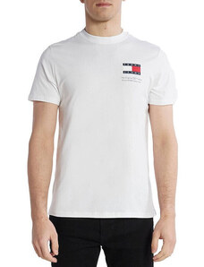 TOMMY HILFIGER Tommy Jeans ανδρικό βαμβακερό t-shirt λευκό DM0DM18263-YBR