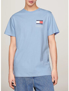 TOMMY HILFIGER Tommy Jeans ανδρικό βαμβακερό t-shirt γαλάζιο DM0DM18263-C3S