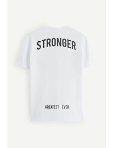 UnitedKind Stronger Beast, T-Shirt σε λευκό χρώμα