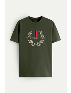 UnitedKind Victorious, T-Shirt σε χακί χρώμα