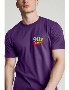 UnitedKind Nineties Baby, T-Shirt σε μωβ χρώμα