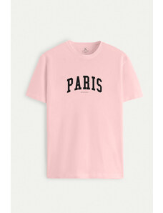 UnitedKind Paris Letters, T-Shirt σε ροζ χρώμα