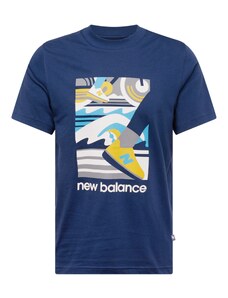 new balance Μπλουζάκι 'Triathlon' ζαφείρι / μπλε ουρανού / γκρι ντένιμ / λευκό