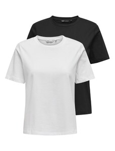 ONLY Μπλουζάκι μαύρο / λευκό