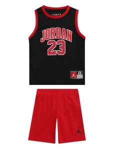 Jordan Φόρμα κόκκινο φωτιάς / μαύρο / λευκό