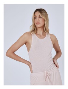 Celestino Αμάνικη μπλούζα με απαλή υφή ροζ ανοιχτο για Γυναίκα