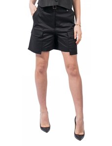 4Tailors Heather Belted Shorts (SS24-008 BLACK)