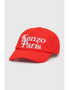 Βαμβακερό καπέλο του μπέιζμπολ Kenzo χρώμα: κόκκινο, FE58AC511F42.21