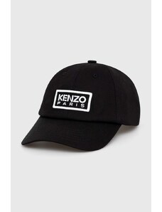Βαμβακερό καπέλο του μπέιζμπολ Kenzo χρώμα: μαύρο, FE58AC711F32.99