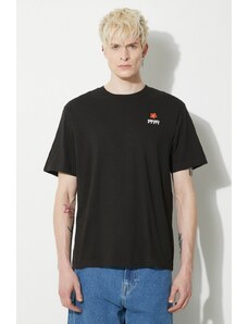Βαμβακερό μπλουζάκι Kenzo Boke Crest ανδρικό, χρώμα: μαύρο, FC65TS4124SG.99J