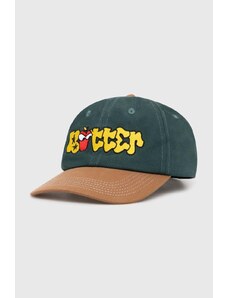 Βαμβακερό καπέλο του μπέιζμπολ Butter Goods Big Apple 6 Panel Cap χρώμα: πράσινο, BGQ1246702