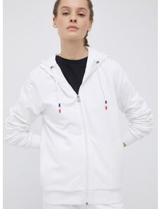 Βαμβακερή μπλούζα Rossignol γυναικεία, χρώμα: άσπρο,