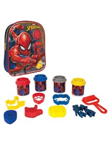 AS Company AS Πλαστελίνη Marvel Spiderman Τσάντα Πλάτης Με 4 Βαζάκια - Καπάκια Καλουπάκια Και 5 Εργαλεία 200gr
