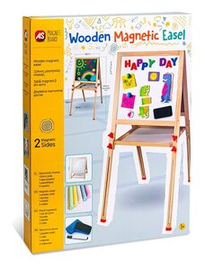 AS Company AS Magnet Box Ξύλινος Μαγνητικός Επιδαπέδιος Πίνακας 2 Όψεων Για 3+ Χρονών