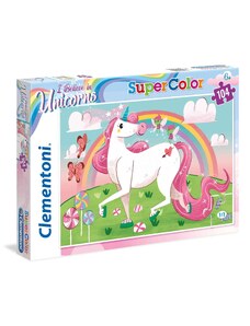 Clementoni Παιδικό Παζλ Super Color I Believe In Unicorns 104 τμχ