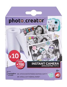 AS Company 10 Ρολά Φωτογραφικό Χαρτί Photo Creator Instant Camera