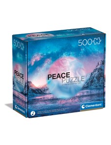 Clementoni Παζλ Peace Puzzles Light Blue 500 τμχ