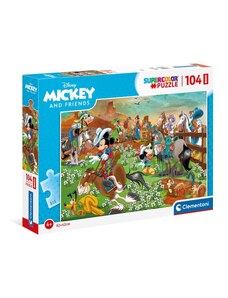 Clementoni Παιδικό Παζλ Maxi Super Color Mickey And Friends 104 τμχ