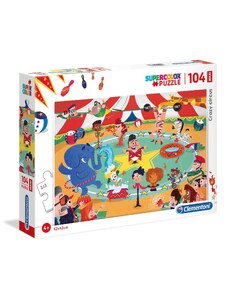 Clementoni Παιδικό Παζλ Maxi Super Color Crazy Circus 104 τμχ
