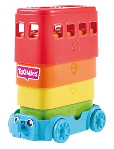 AS Company Tomy Toomies Βρεφικό Παιχνίδι Λεωφορεία Σε Πυραμίδα Για 12-36 Μηνών