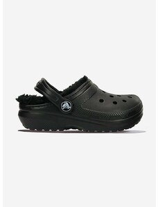 Παντόφλες Crocs Lined 207010 χρώμα: μαύρο