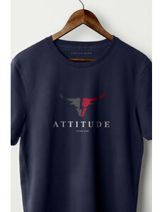 UnitedKind Goat Attitude, T-Shirt σε μπλε χρώμα
