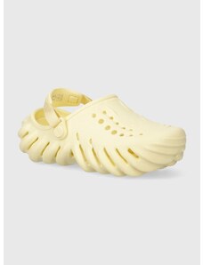 Παιδικές παντόφλες Crocs ECHO CLOG K χρώμα: κίτρινο