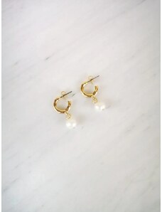Gkstores Pearl Mini Hoops