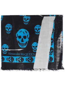 Alexander McQueen Κασκόλ για Γυναίκες, Μαύρο, Μαλλί, 2024